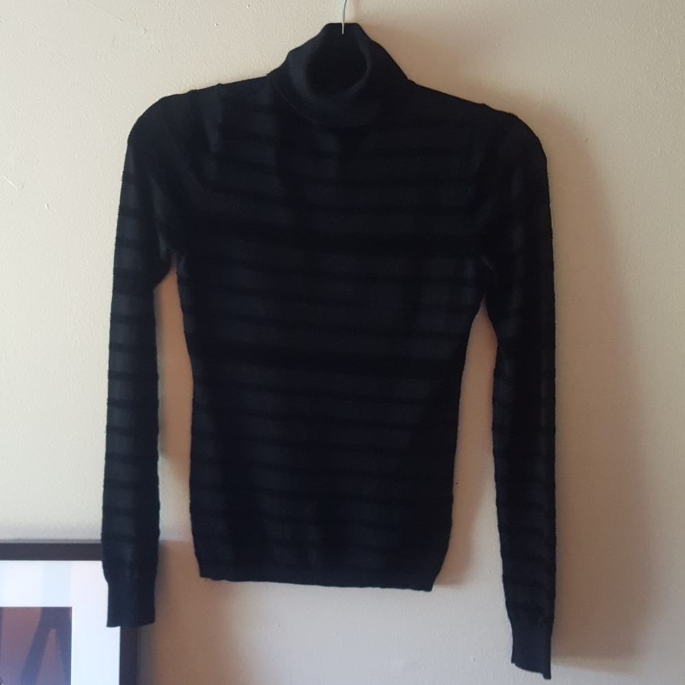 Classic Guess Long Sleeve Black Turtleneck Sweater